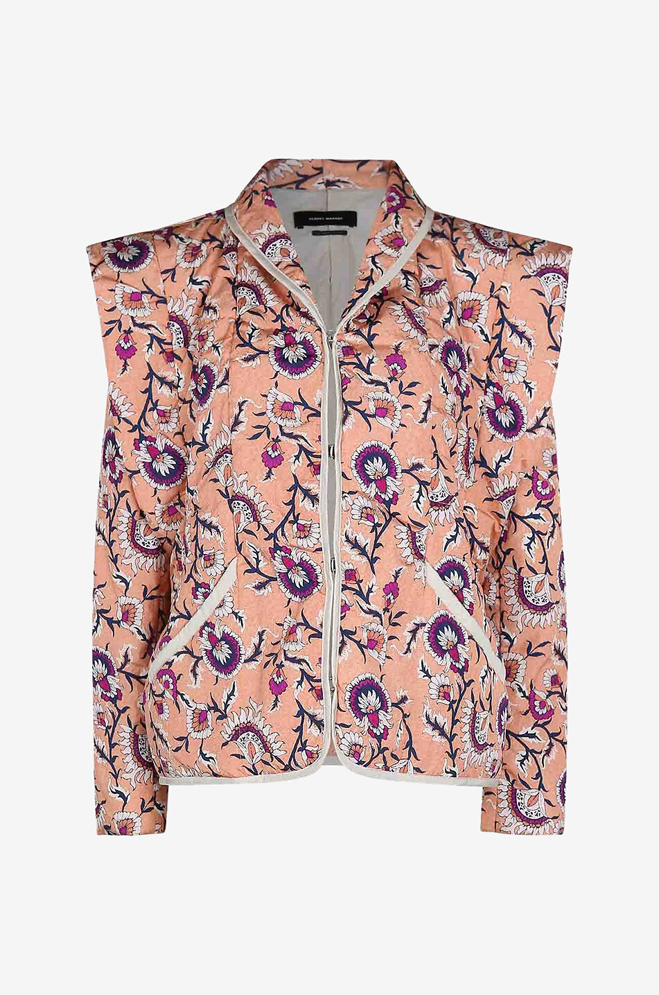 ISABEL MARANT Blouson convertible en taffetas fleuri Janissae Femme MULTICOLORE 1
