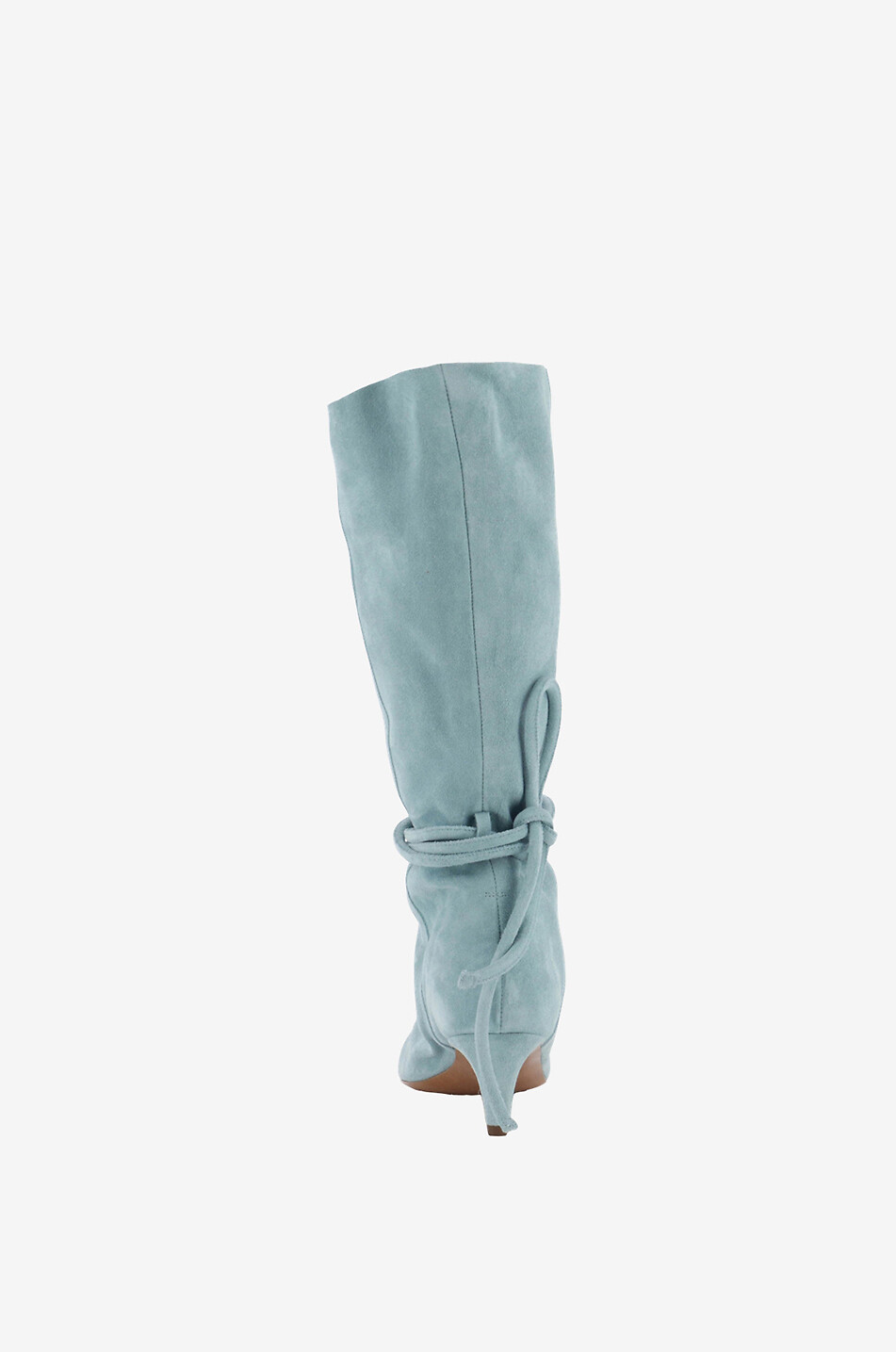 Bottes à talon en cuir