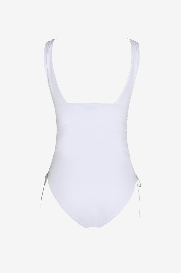 MELISSA ODABASH Chile Lycra one-piece swimsuit Women WHITE 2
