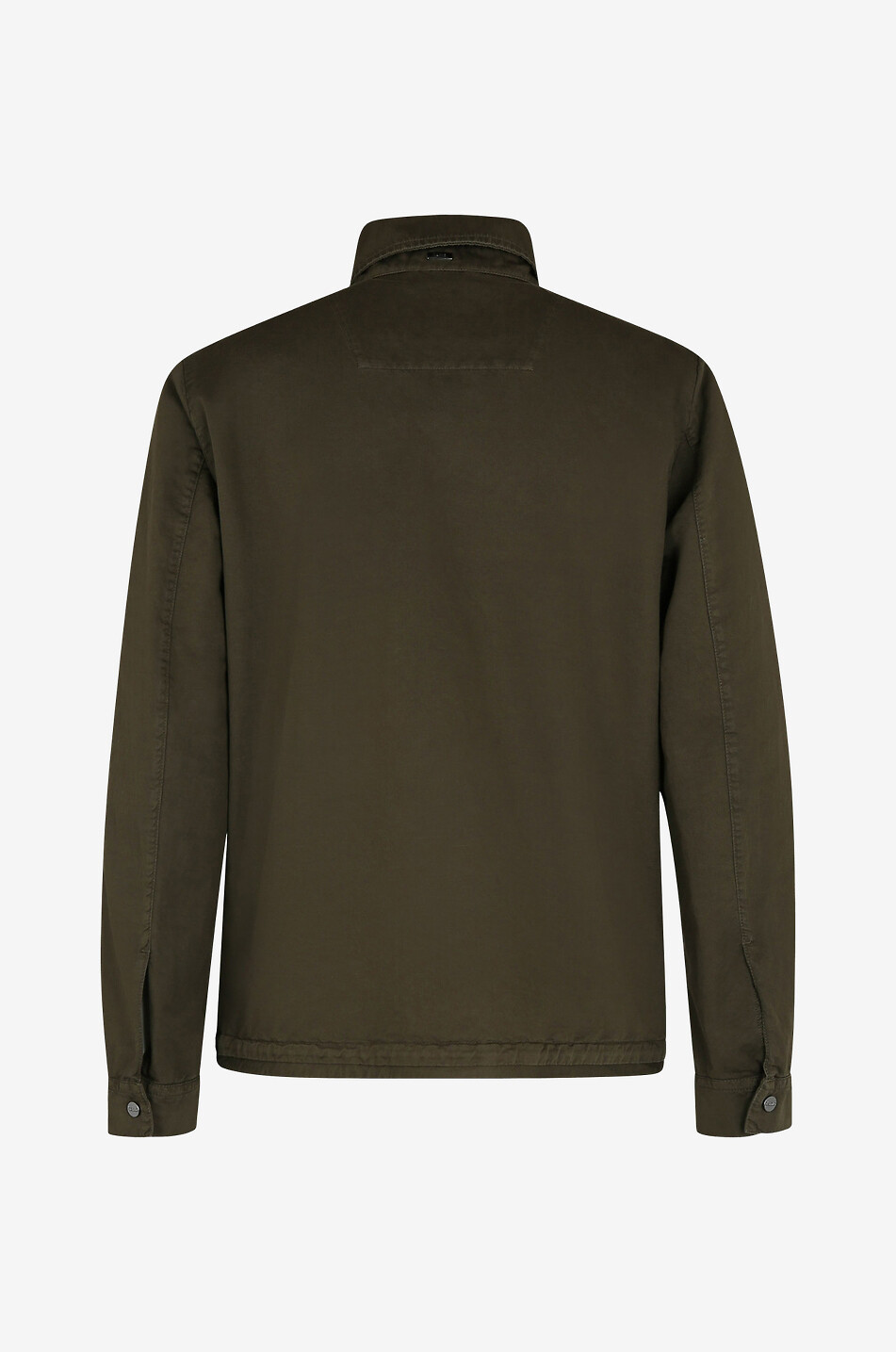 HERNO Gloss Wave cotton and linen parka Men MEDIUM GREEN 2