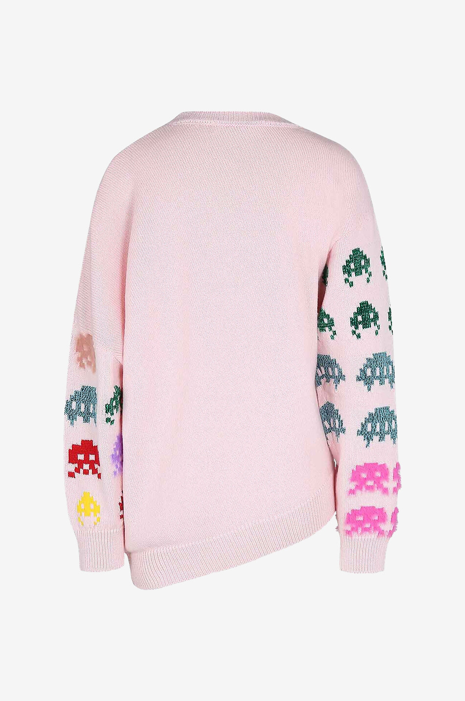 STELLA McCARTNEY Gamer asymmetric oversize jacquard jumper Women MULTI COLOURED 2