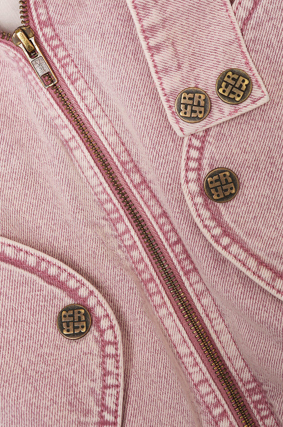 ROTATE BIRGER CHRISTENSEN Trina denim jacket Women LIGHT PINK 3