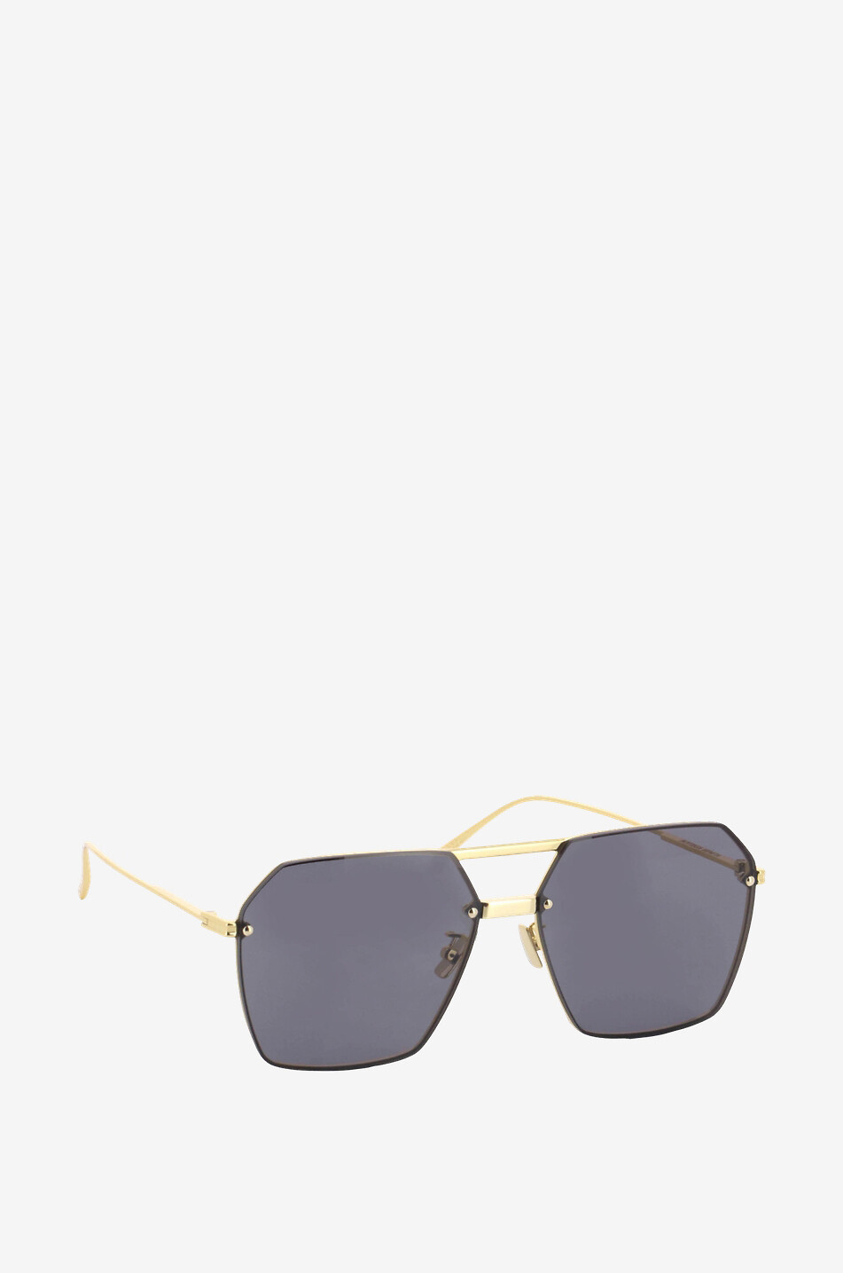 BOTTEGA VENETA Geometric aviator sunglasses Women GOLDEN 2