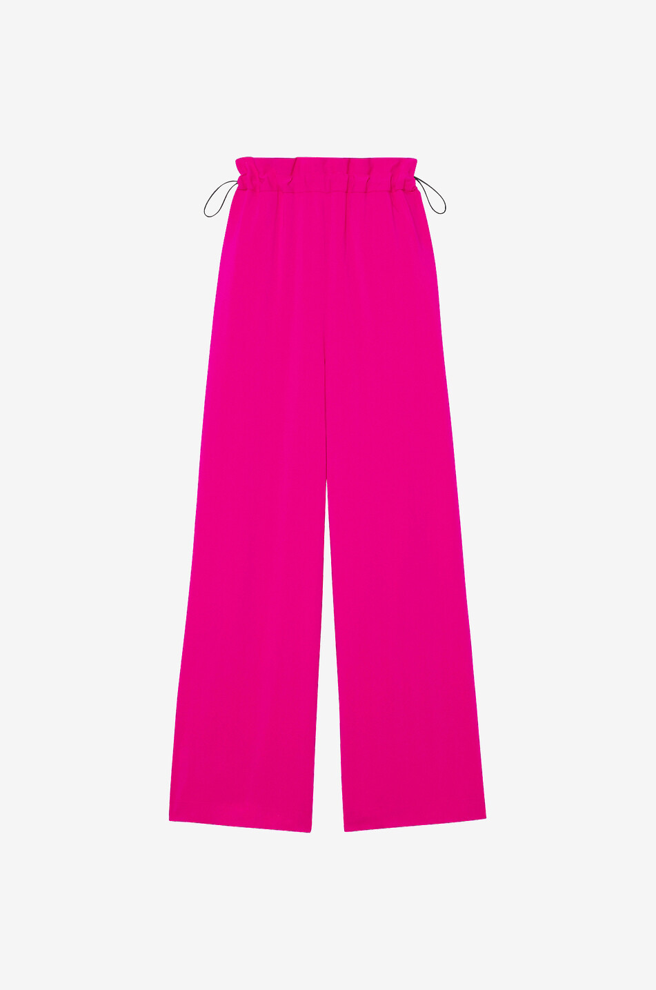 Paperbag waist high-rise cady trousers