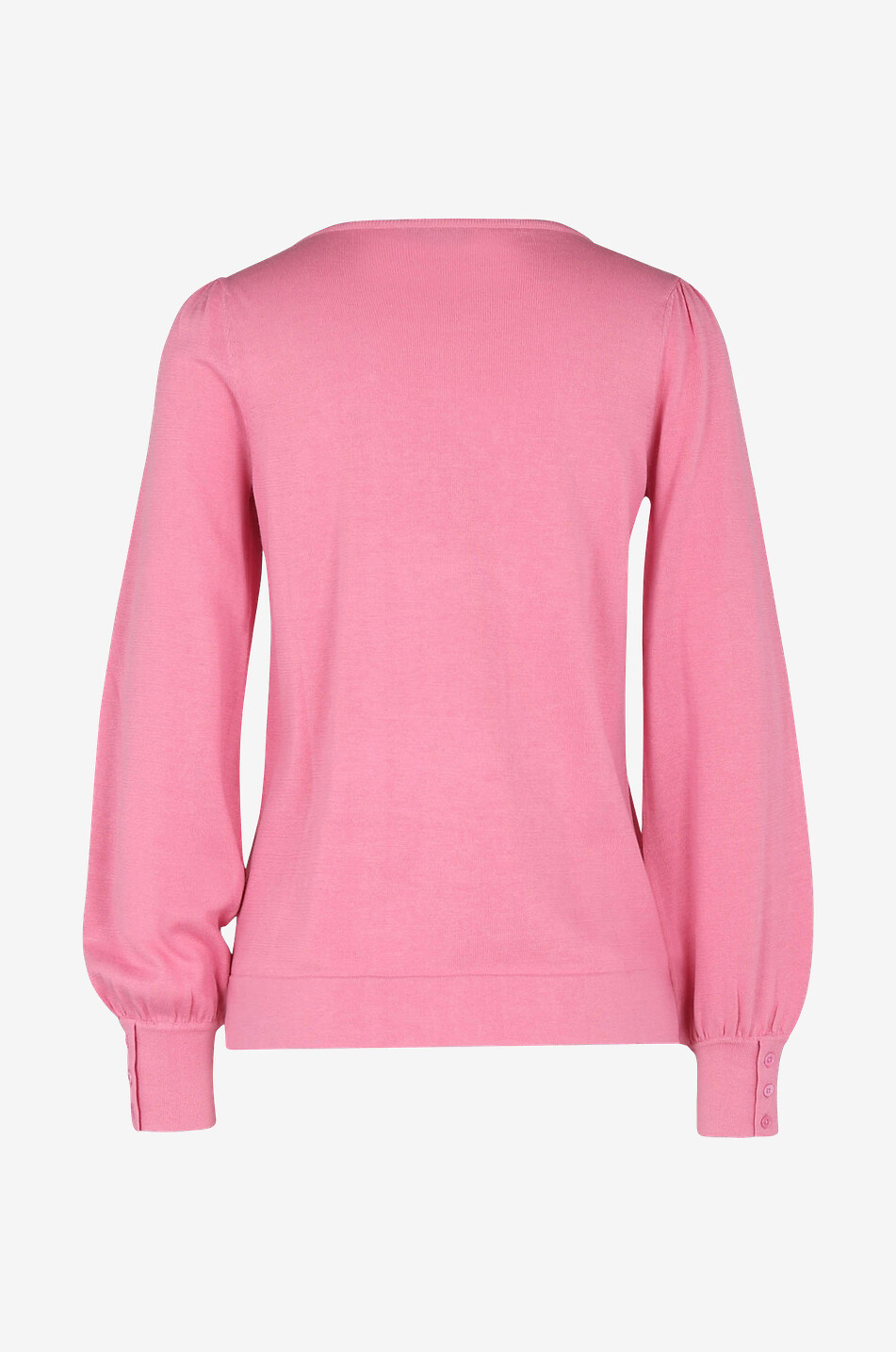 BONGÉNIE Pull léger en coton mélangé à manches bouffantes Femme ROSE 2