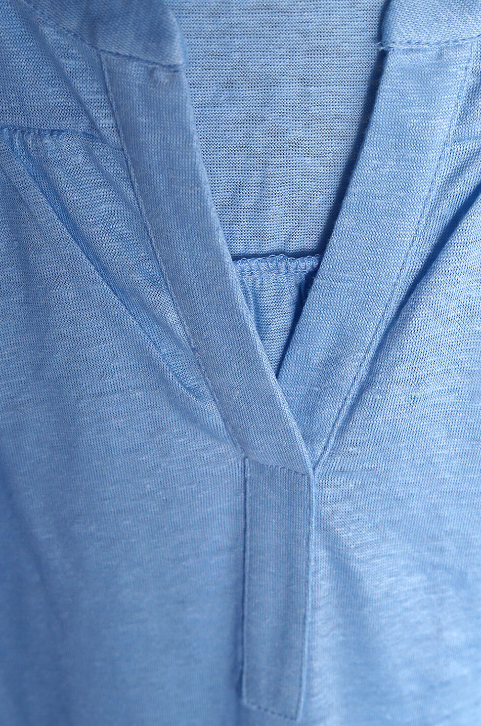 Sleeveless linen jersey top