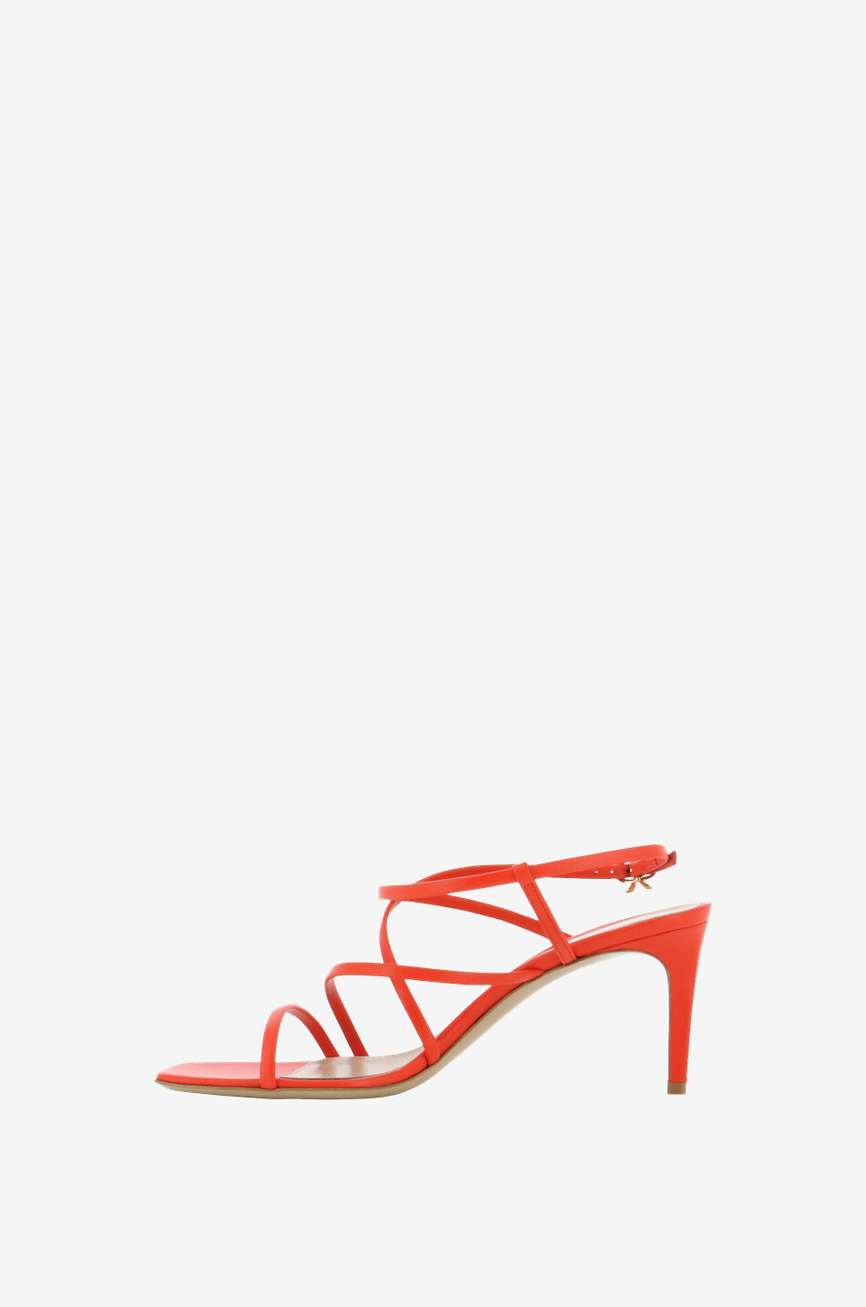 GIANVITO ROSSI Sandalen aus Leder mit Absatz Manila 75 Damen ROT 3