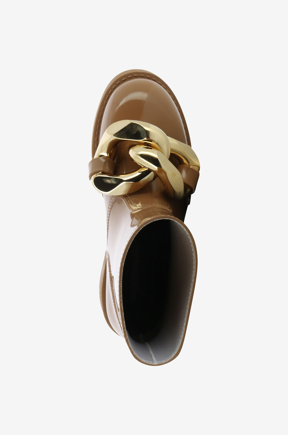 JW ANDERSON Flache Stiefeletten aus Gummi Chain Damen BEIGE 5