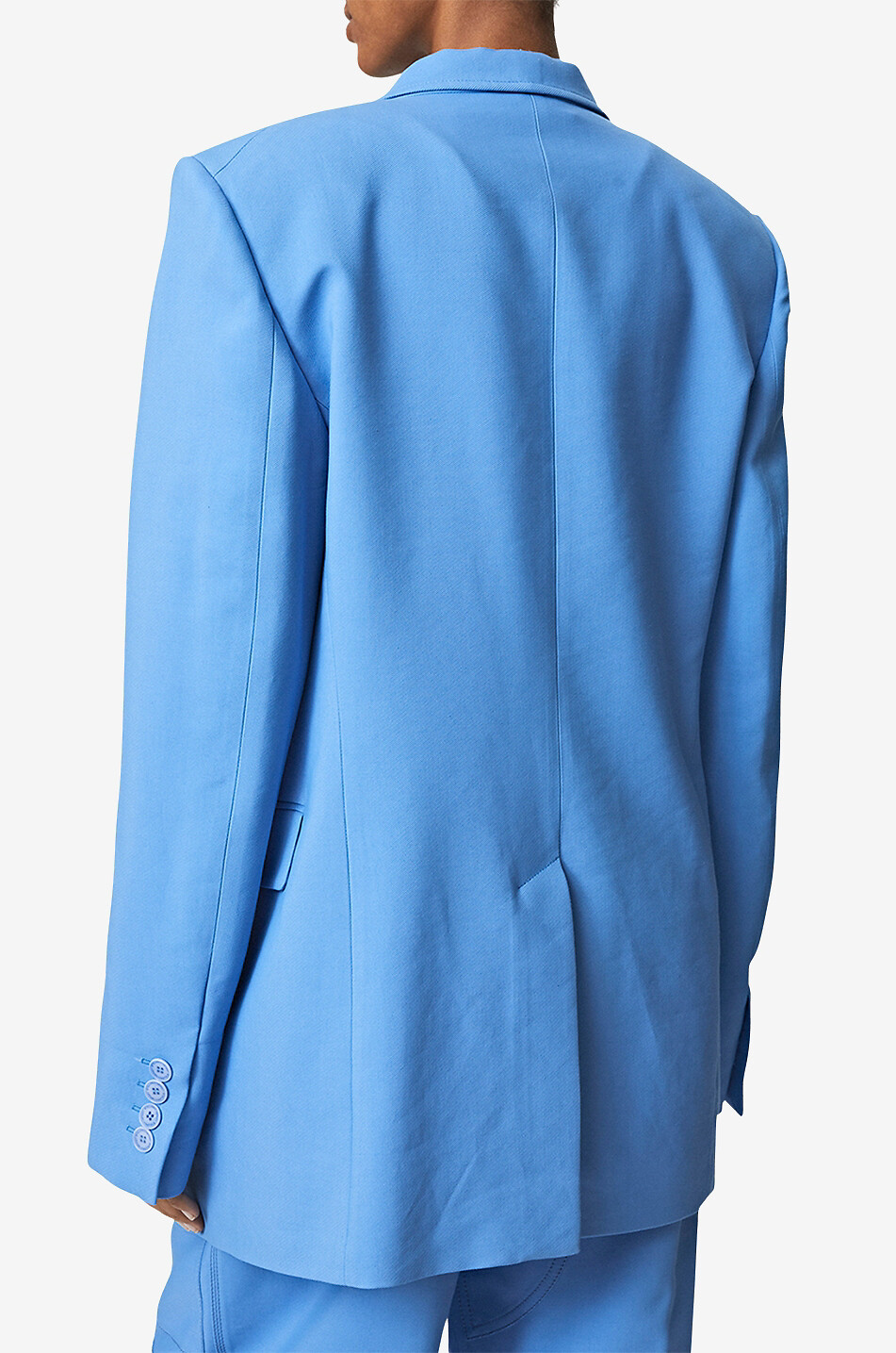 STELLA McCARTNEY Blazer à boutonnage simple en sergé Femme BLEU 6