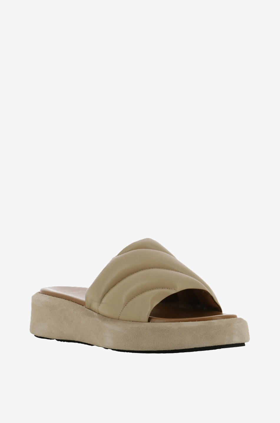 Bergamo nappa leather flat sandals