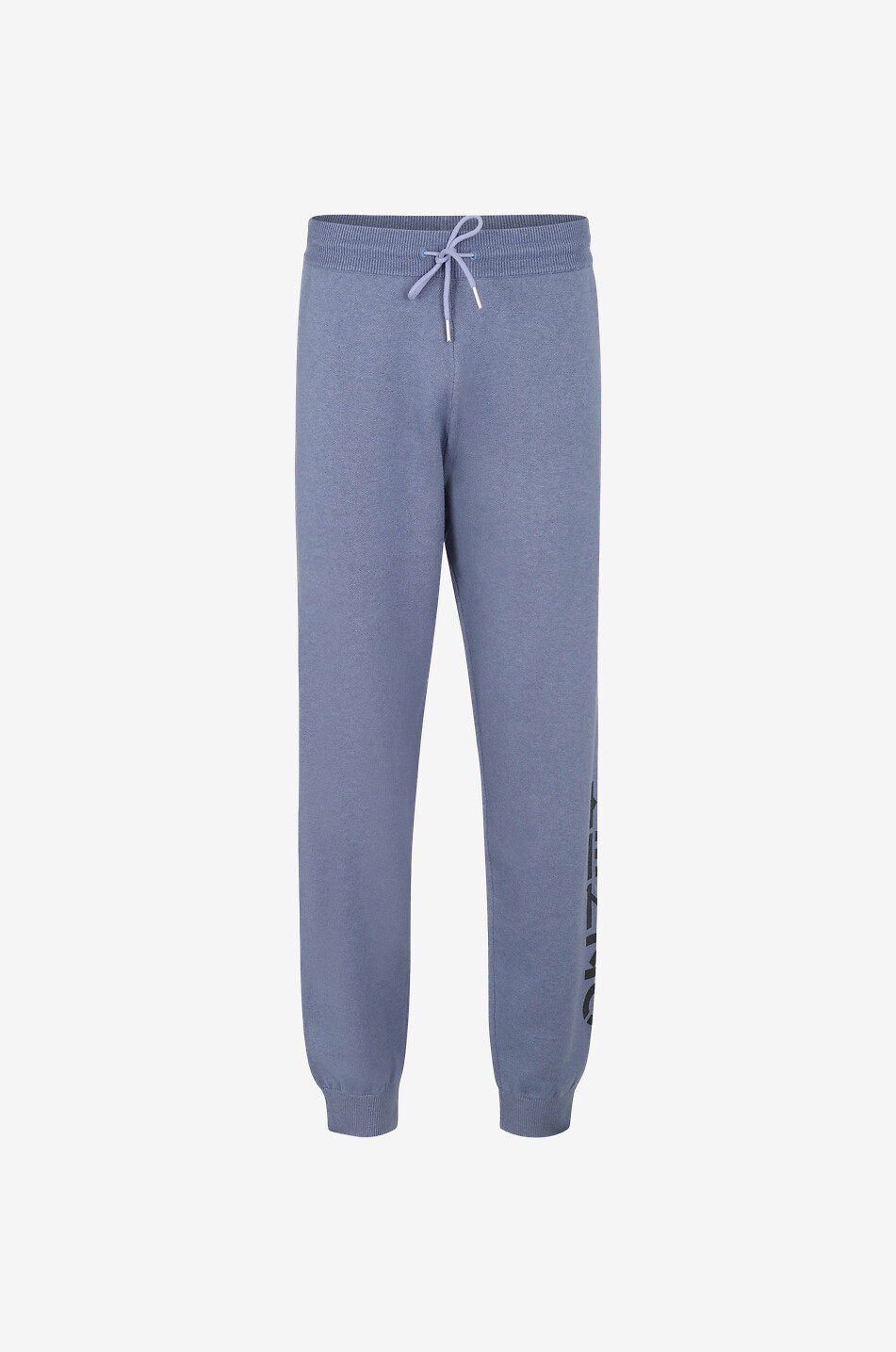 Wool knit jogging trousers