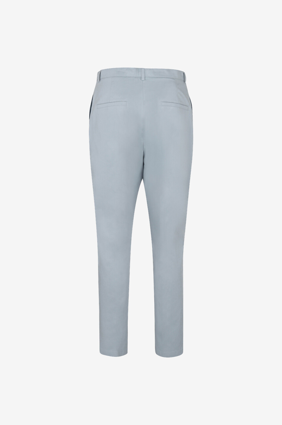 AKRIS PUNTO Pantalon fuselé en satin de coton stretch Femme BLEU 2