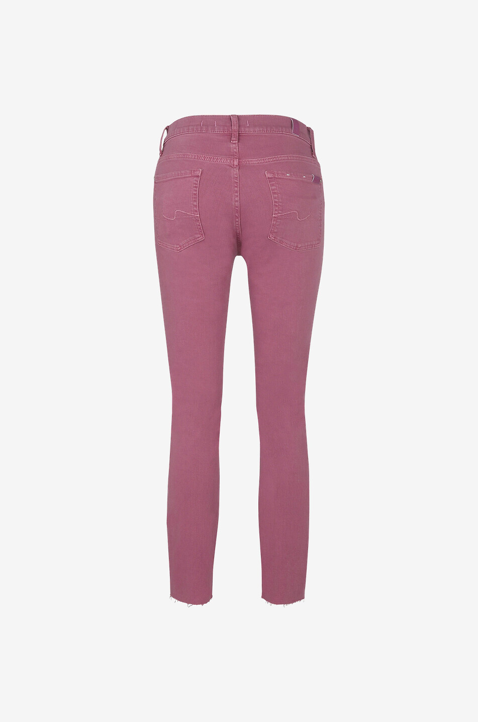 7 FOR ALL MANKIND Roxanne Ankle Colored cotton-blend slim fit jeans Women MEDIUM PINK 2