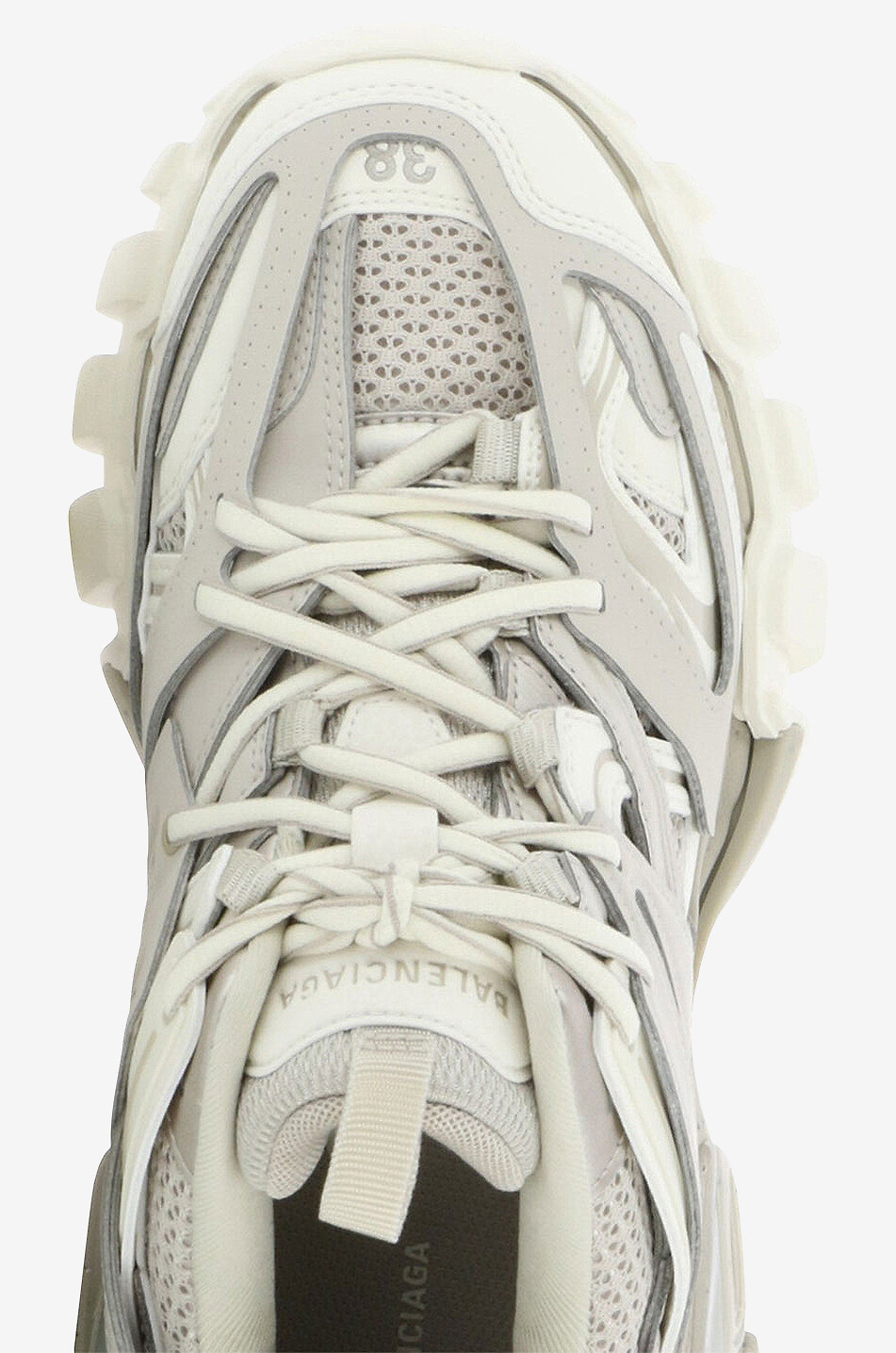 BALENCIAGA Baskets multi-matière Track Recycled Femme BEIGE 5