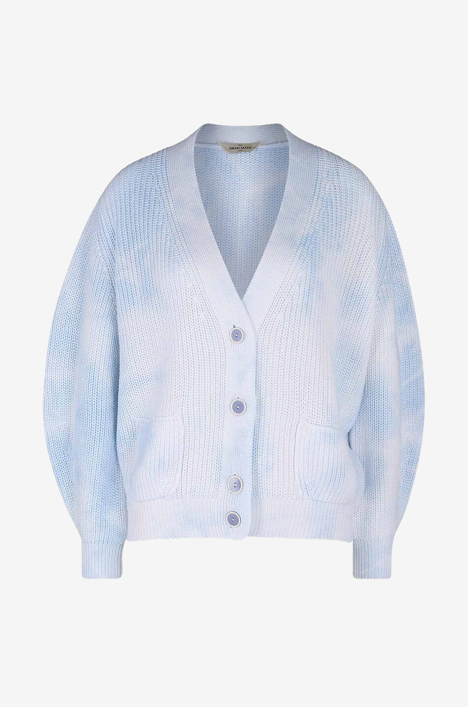 Cardigan en coton imprimé tie-dye