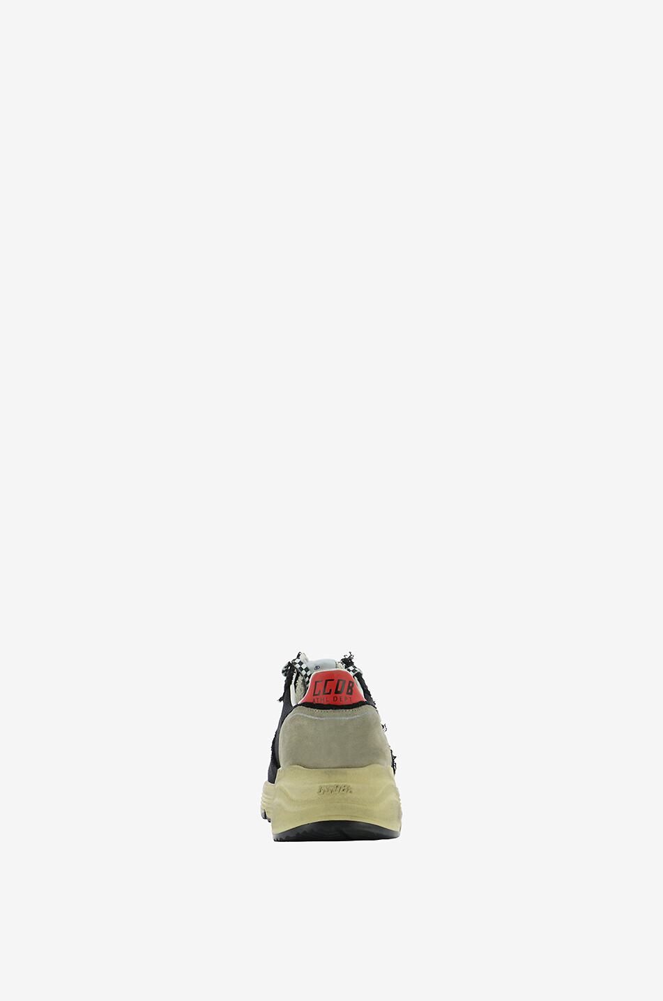 GOLDEN GOOSE Baskets en coton et cuir Running Sole Homme NOIR 4