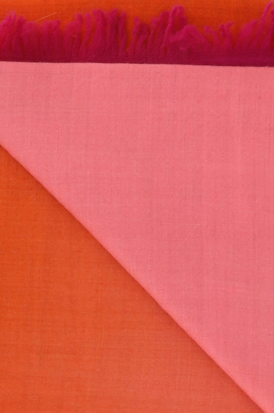 PINK MAHARANI Écharpe en cachemire Dip Dye Femme ROSE FONCÉ 2