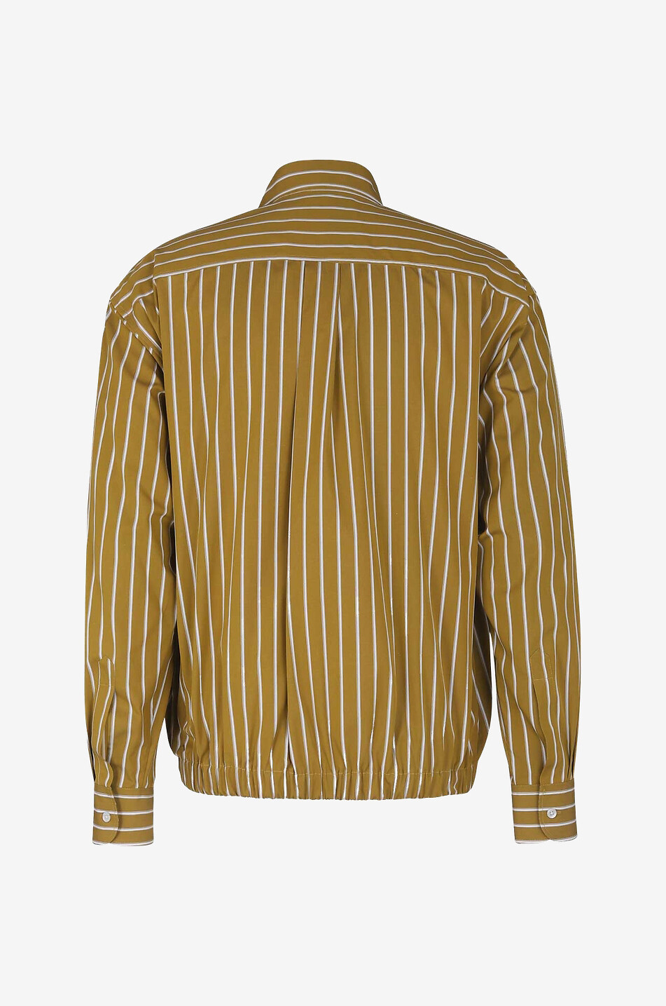Gestreifte Hemdjacke mit Reissverschluss
