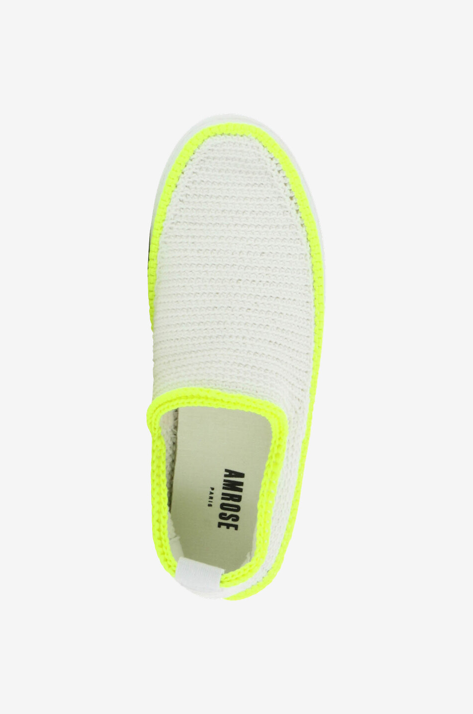 Baskets slip-on crochetés Fluo
