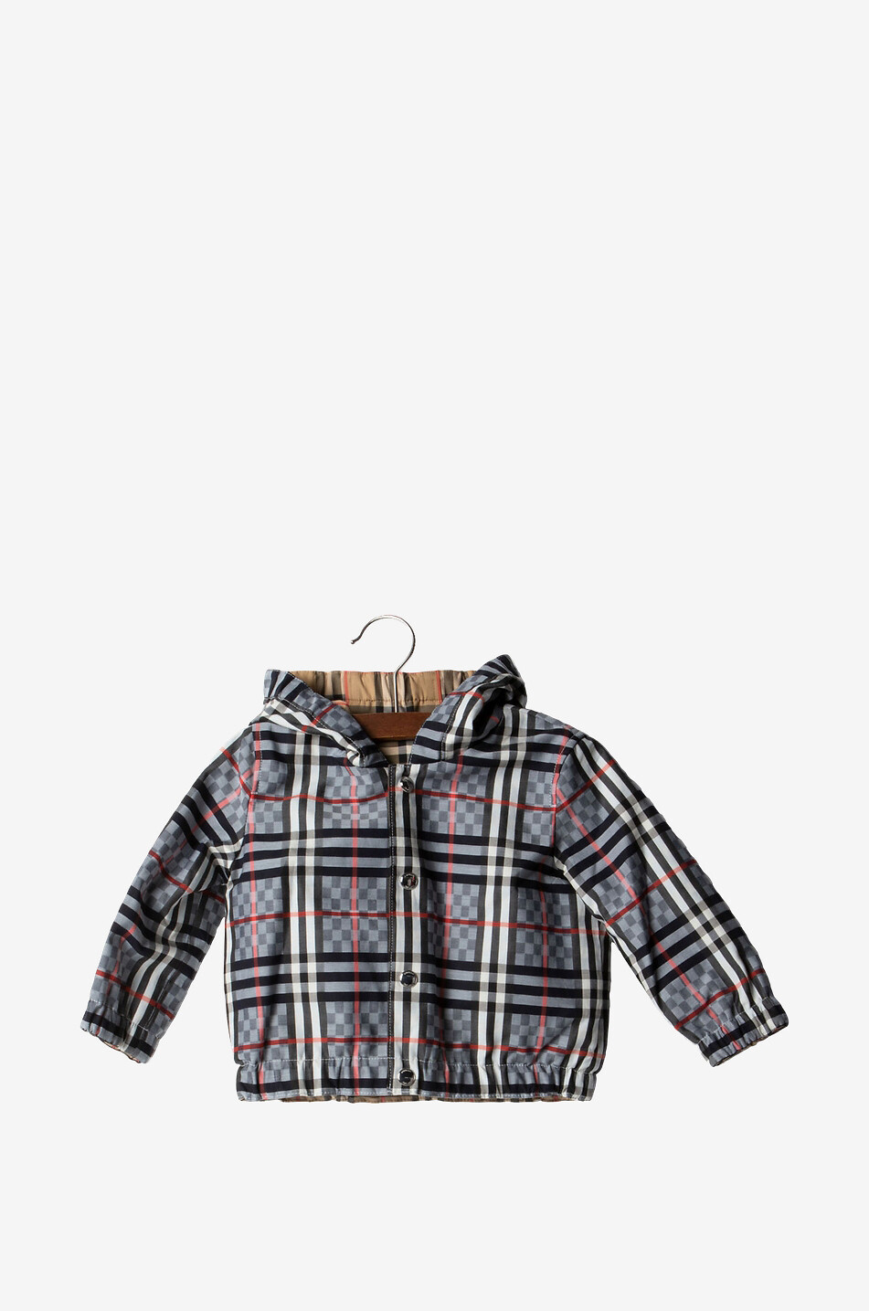 Mini Mackenzie reversible jacquard baby jacket