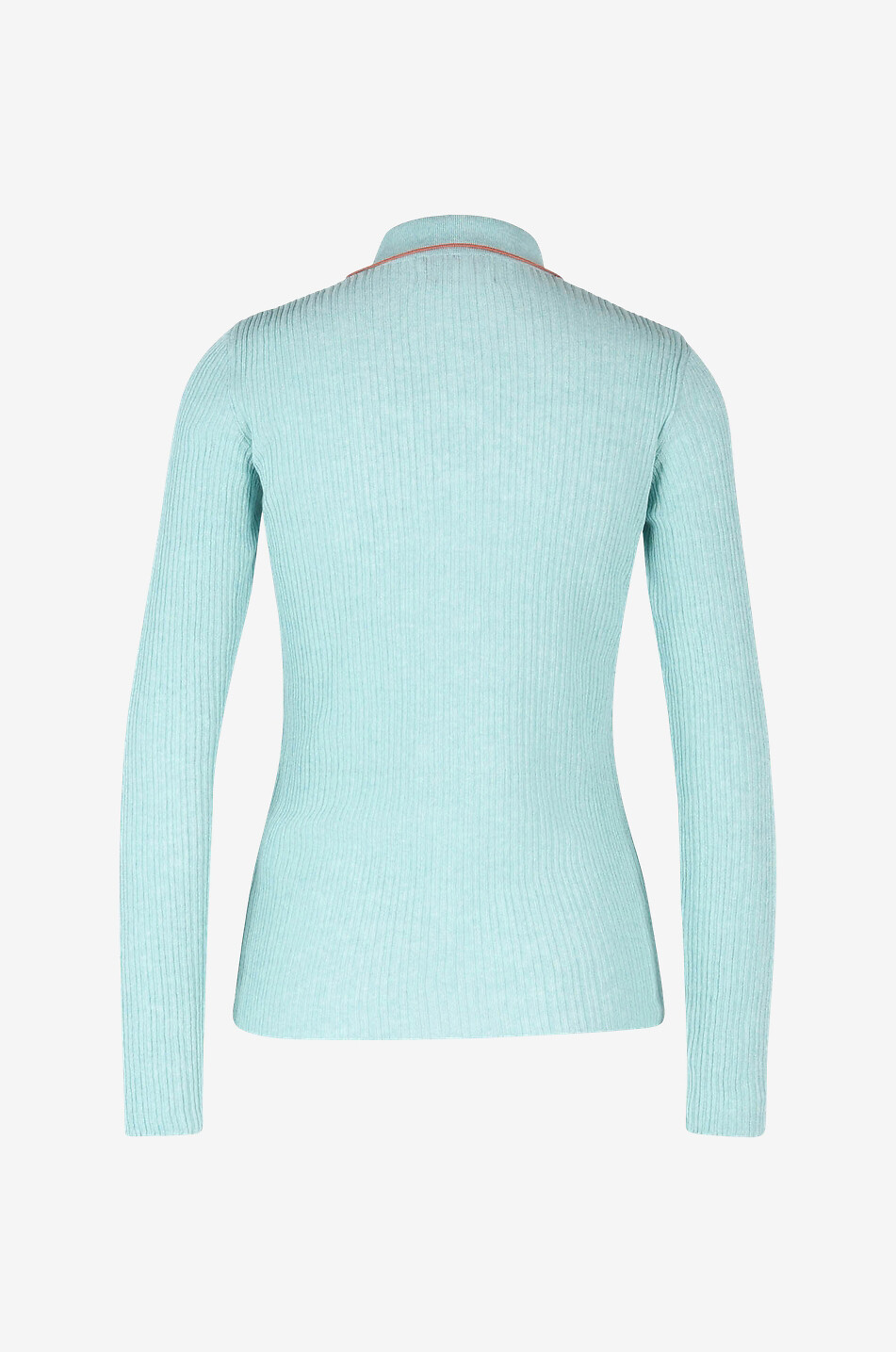 VALENTINE WITMEUR Polo en maille côtelée à manches longues Squeamish Femme BLEU 2