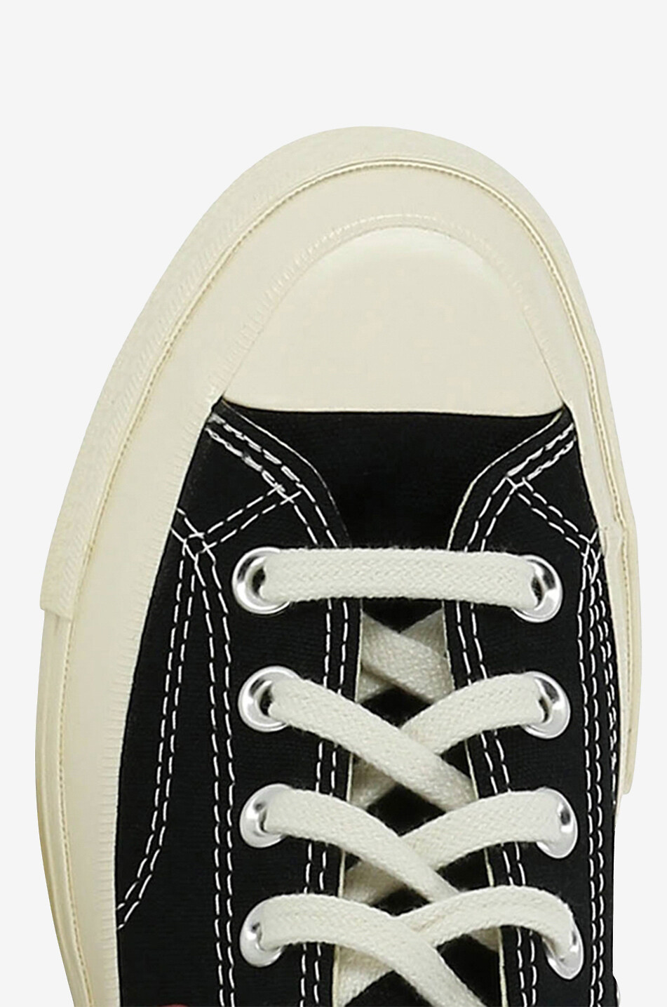 COMME DES GARCONS PLAY Niedrige Sneakers aus Baumwolle Chuck 70 CDG Red Heart Damen SCHWARZ 5