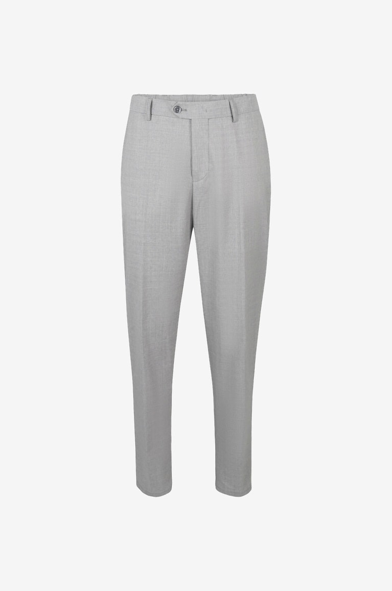 MARCO PESCAROLO Evo classic slim fit wool trousers Men LIGHT GREY 1