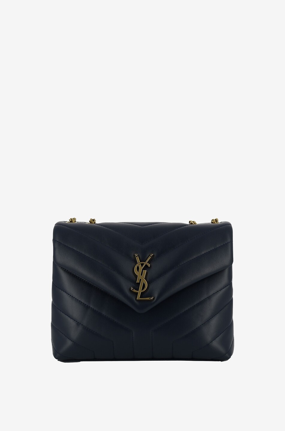 Schultertasche aus gestepptem Kalbsleder Loulou S