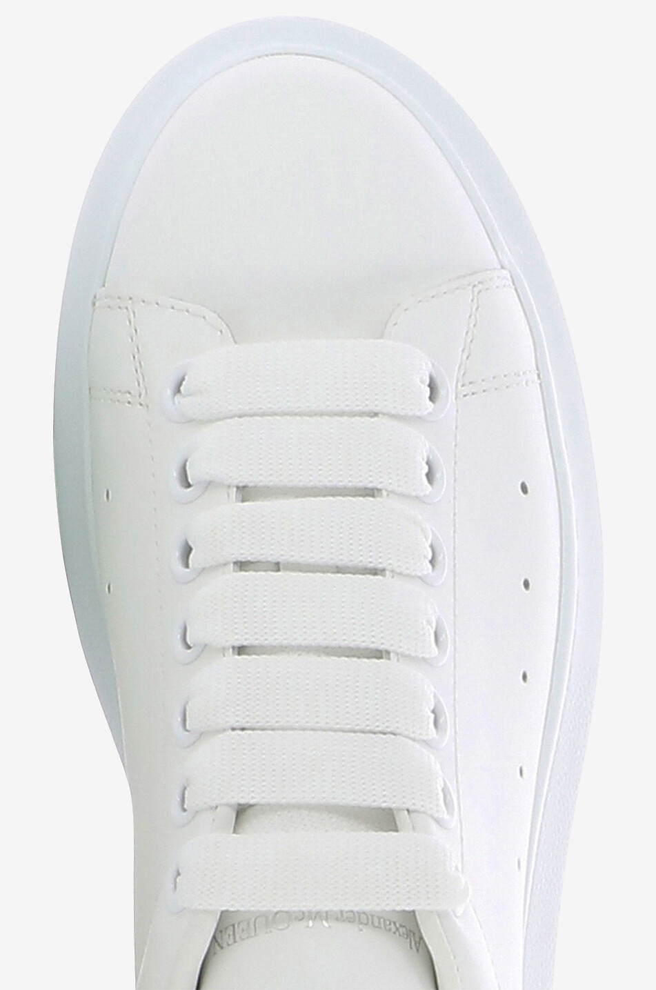 ALEXANDER McQUEEN Ledersneakers mit Metallic-Detail Oversized Damen WEISS 5