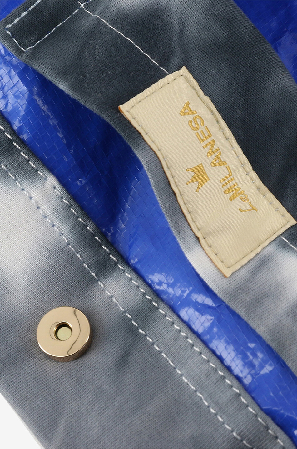 LA MILANESA Tie-Dye cotton tote bag Women GREY 6