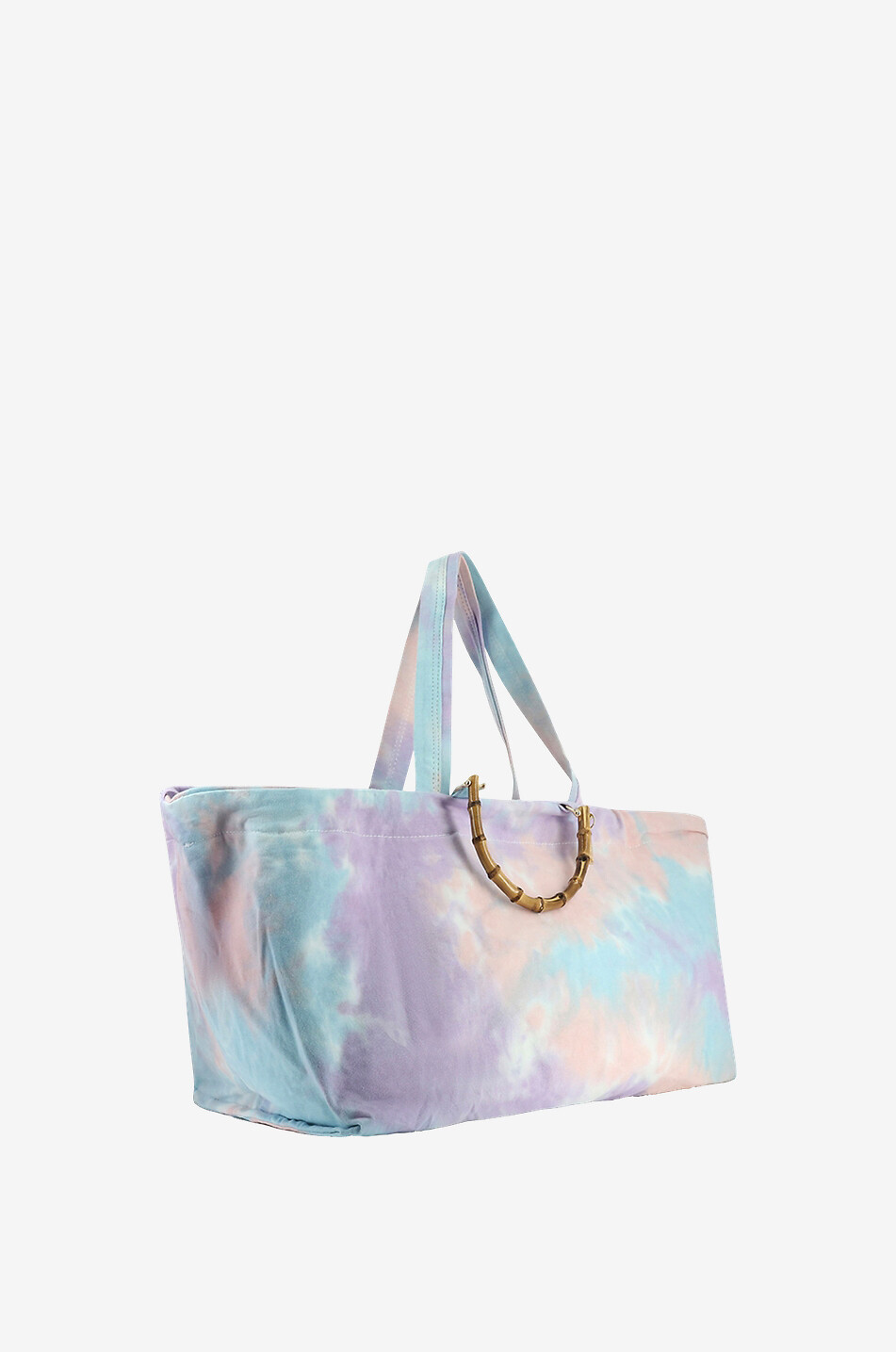 LA MILANESA Tie-Dye cotton tote bag Women PINK 5