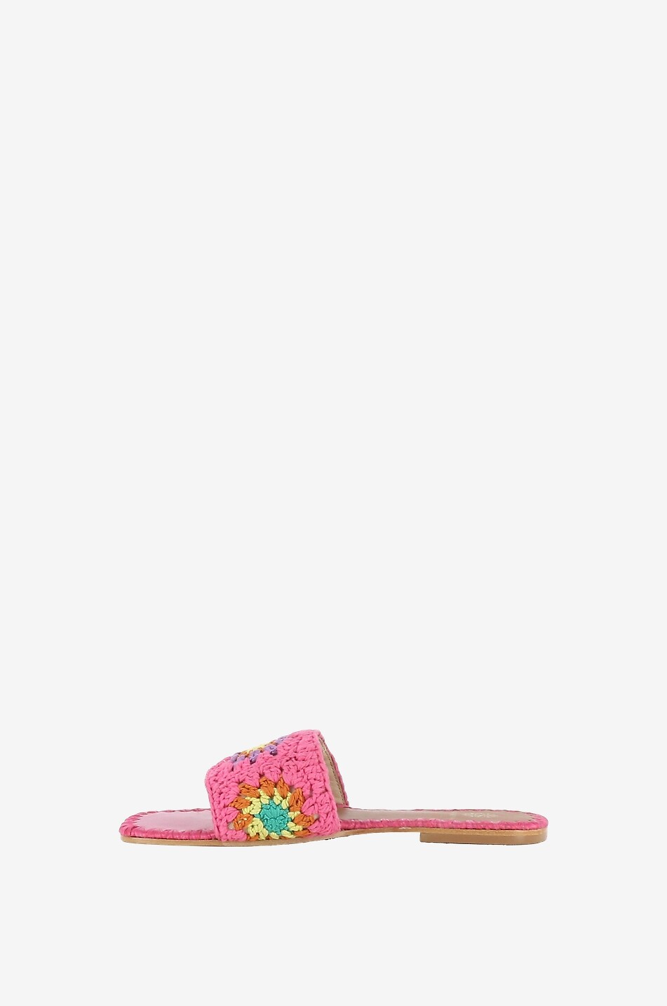 Pam raffia flat mules