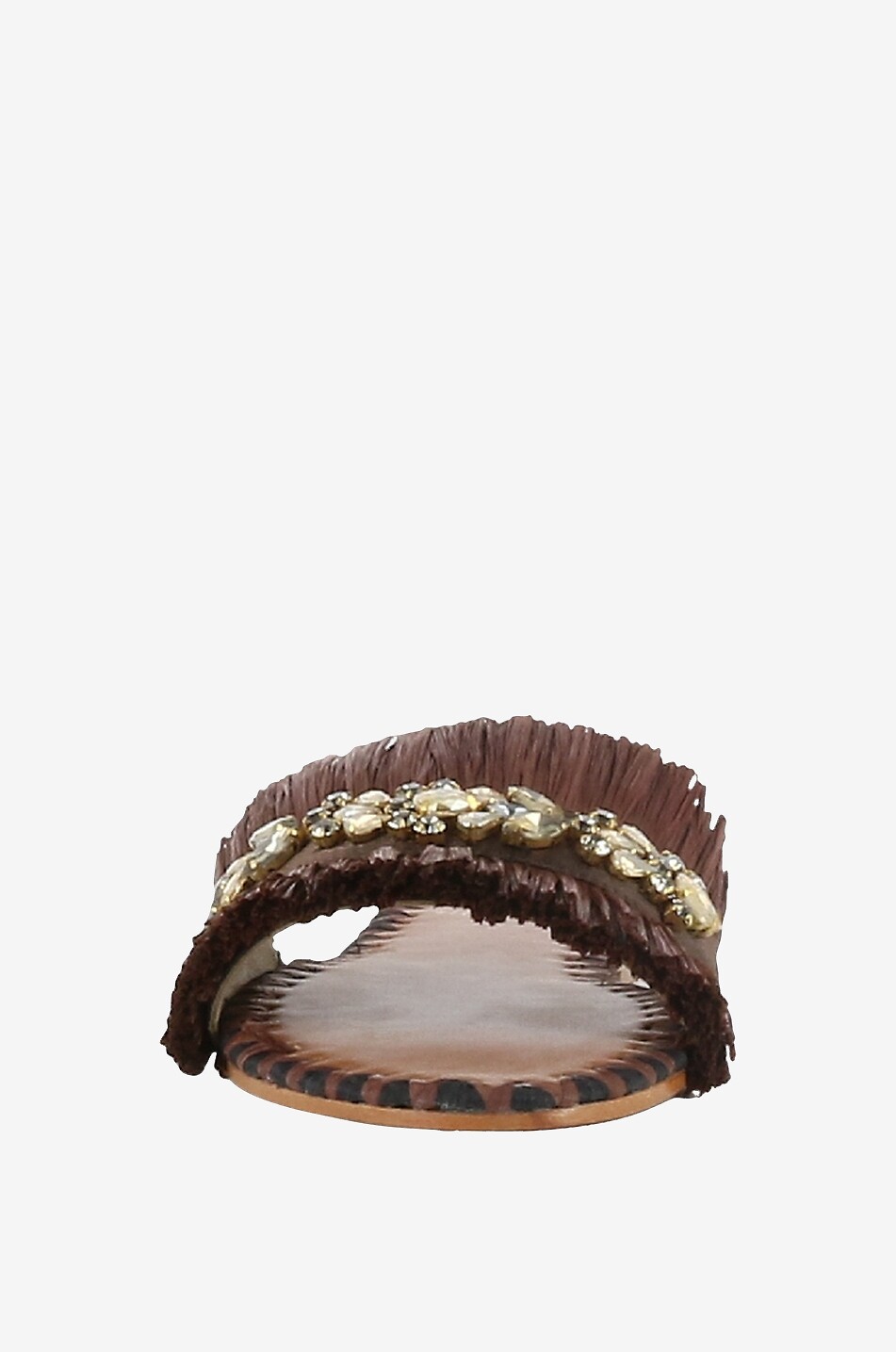 Mules plates en raphia Semira