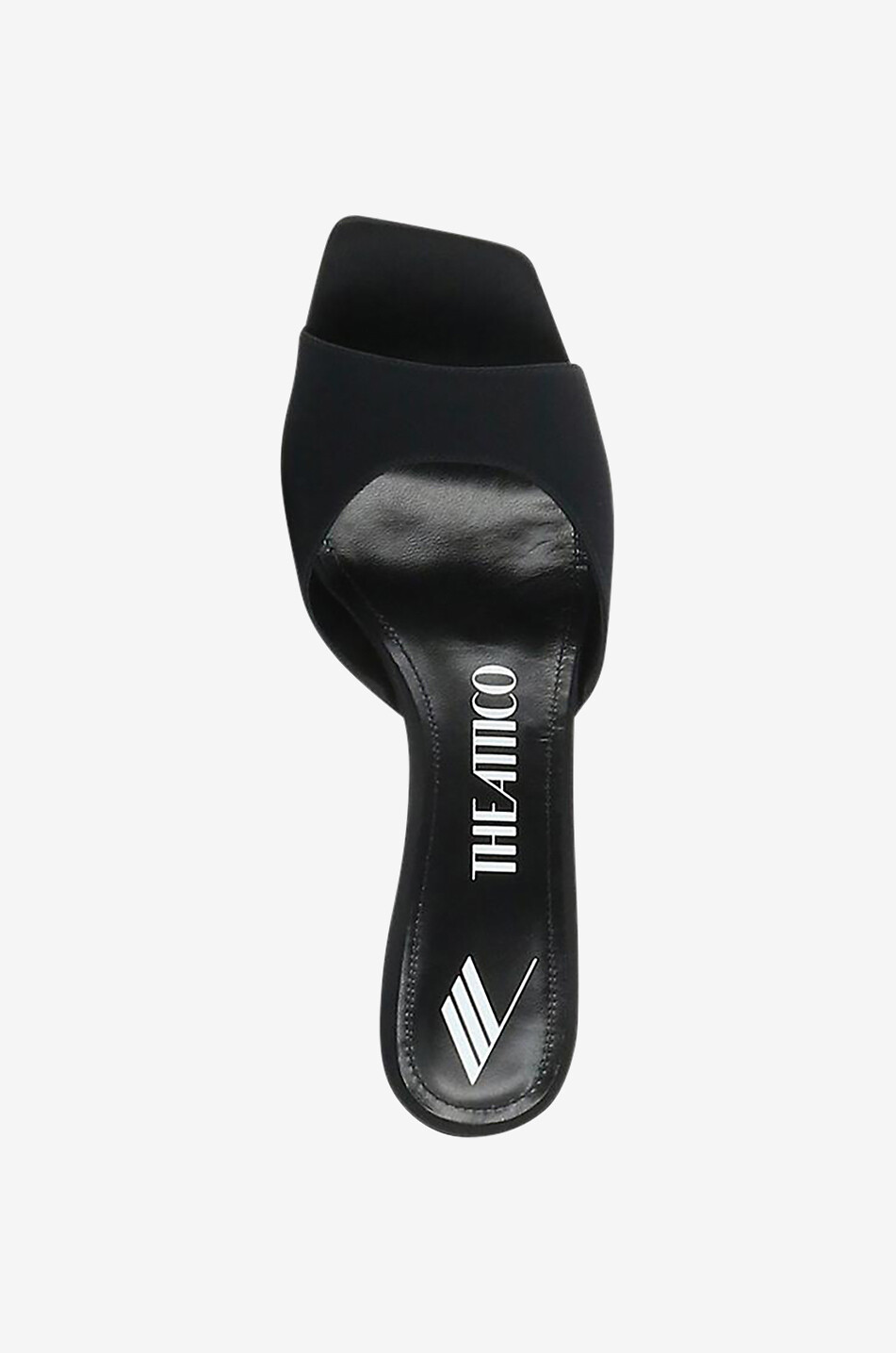 THE ATTICO Pantoletten aus Satin mit Absatz Kaia 55 Damen SCHWARZ 5