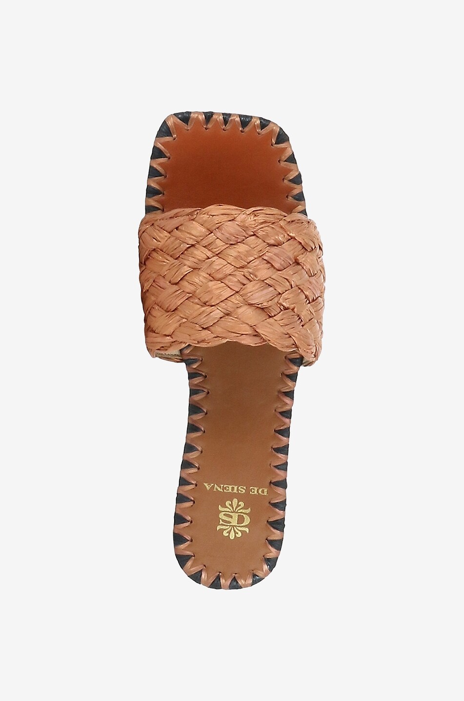 Mules plates en raphia Camarante
