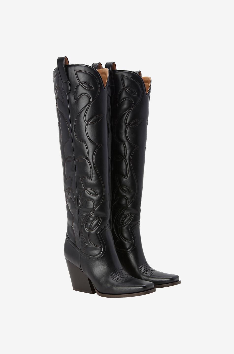 STELLA McCARTNEY Absatzstiefel aus Kunstleder Cowboy Cloudy Damen SCHWARZ 2