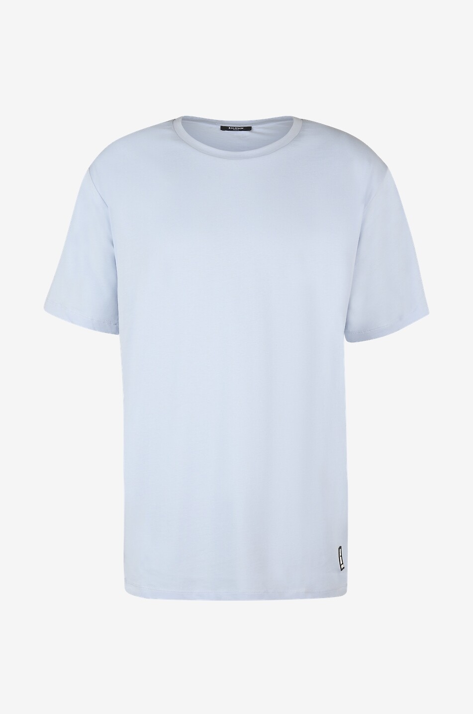 BALMAIN Oversize-Kurzarm-T-Shirt mit Logo-Print im Rücken Herren HELLBLAU 1