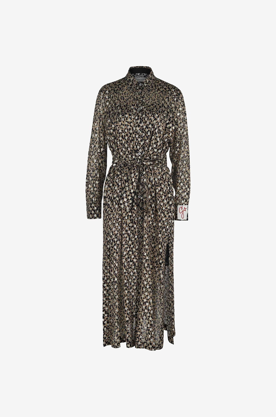 Langes Kleid aus Viskose