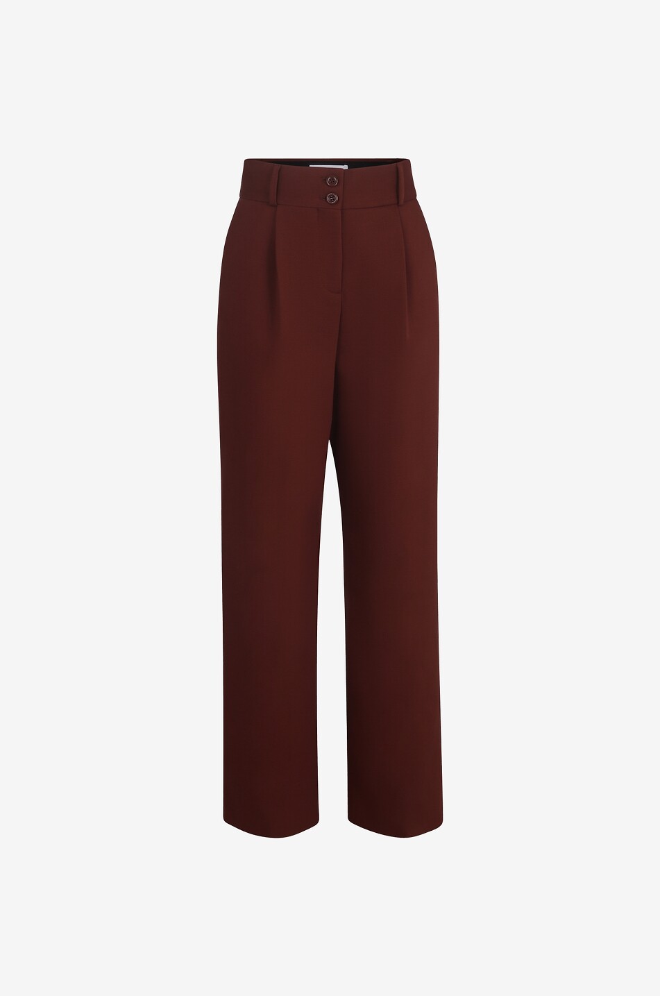 パンツ SEE BY CHLOE ARCHIVE VIRGIN WOOL SLACKS ARCHIVE-Light khaki mid-rise pants with overlapping fixed