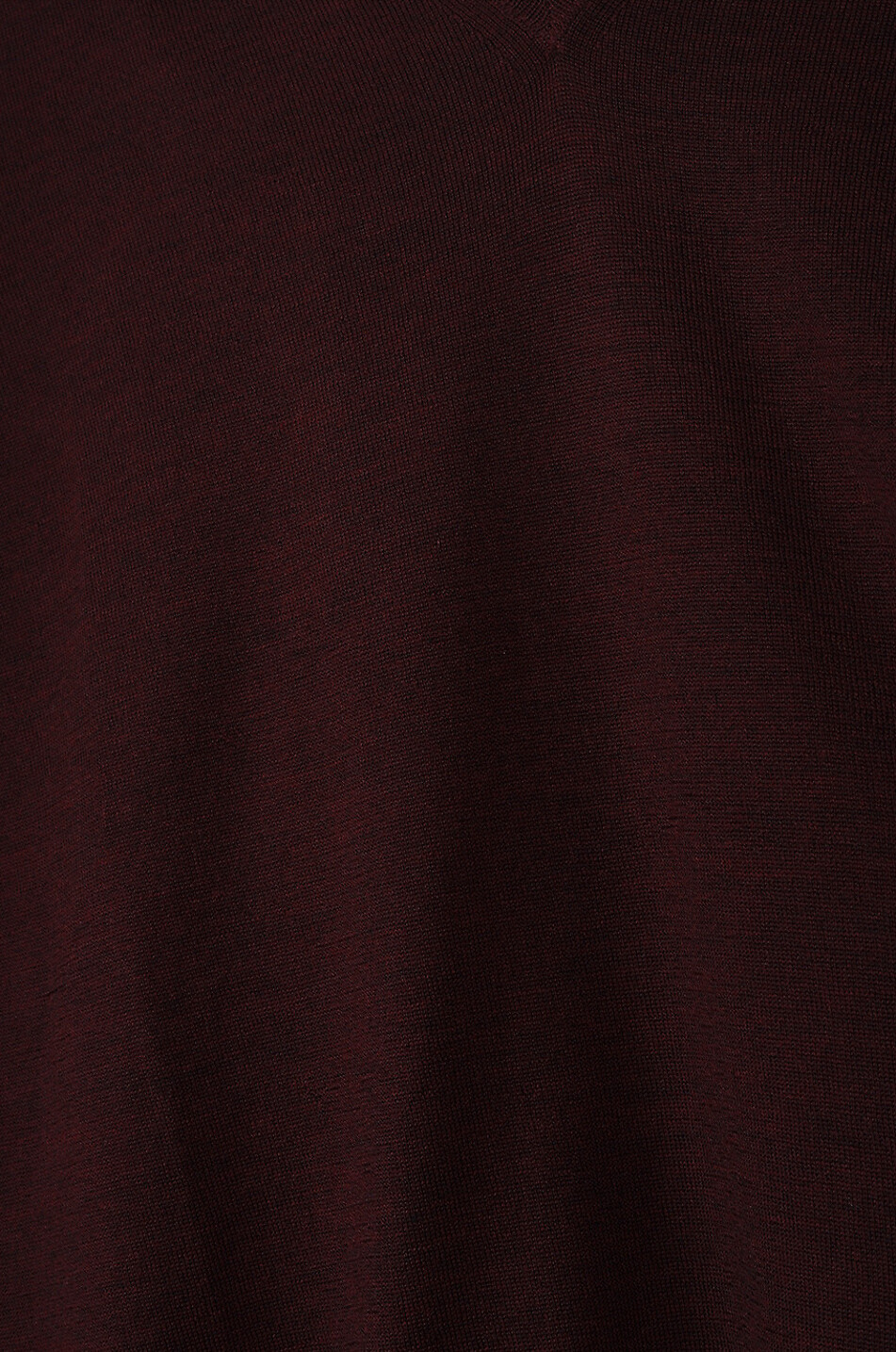 BONGÉNIE Feinstrickpullover aus Wolle und Seide mit V-Ausschnitt Herren DUNKELROT 3