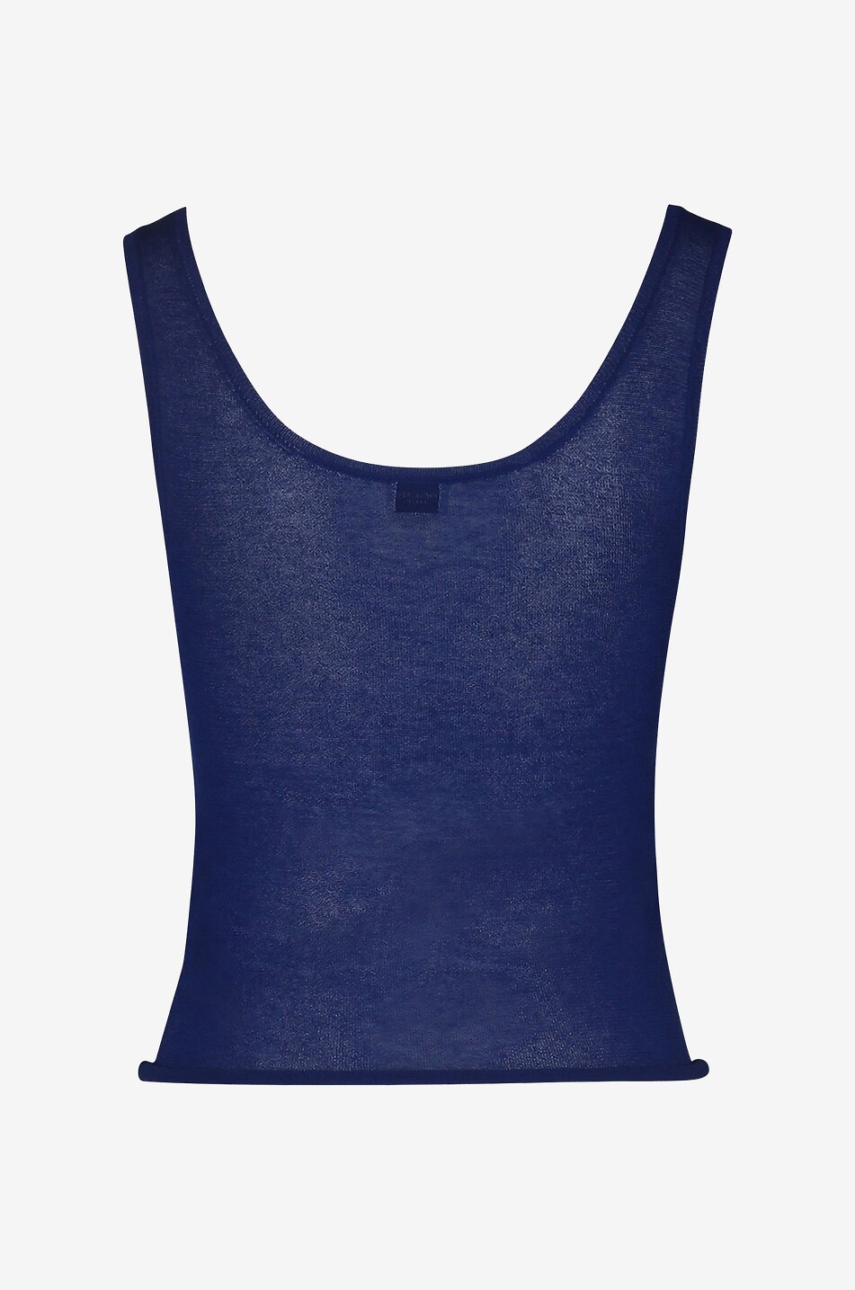 SAINT LAURENT PARIS Transparentes Strick-Tanktop Damen BLAU 2