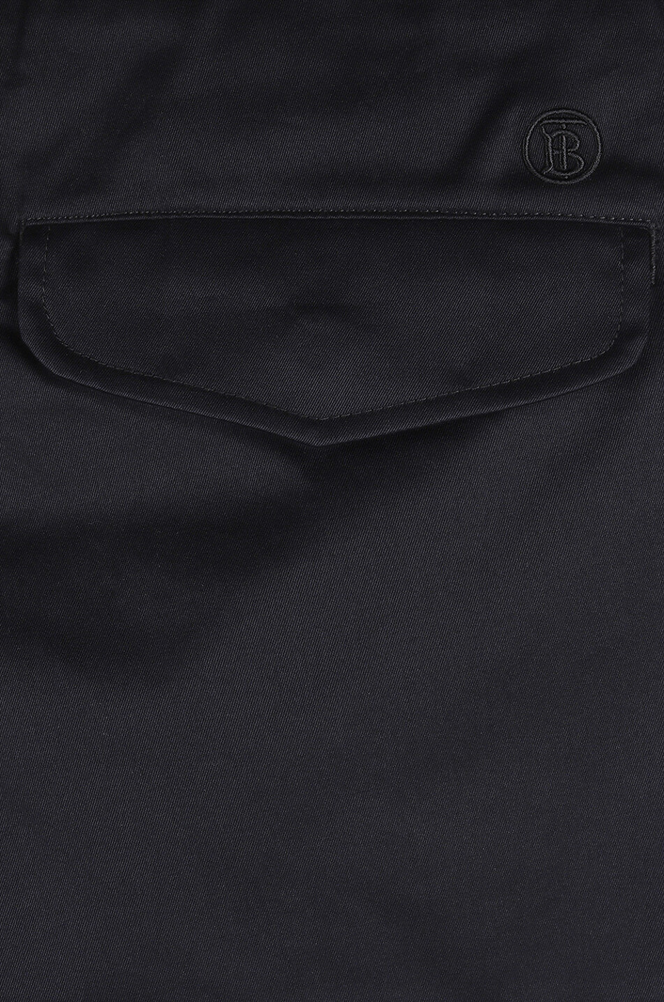 BURBERRY Chilton monogrammed gabardine slim fit chino trousers Men BLACK 3