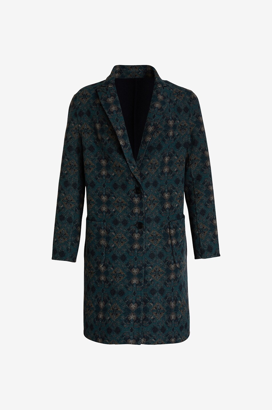 ETRO Reversible wool three-quarter coat Men DARK BLUE 2