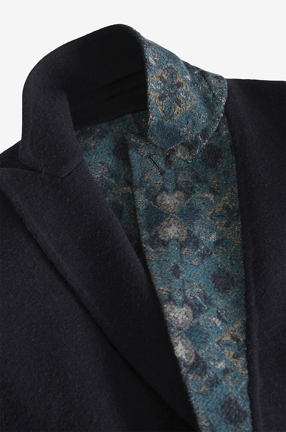 ETRO Reversible wool three-quarter coat Men DARK BLUE 7