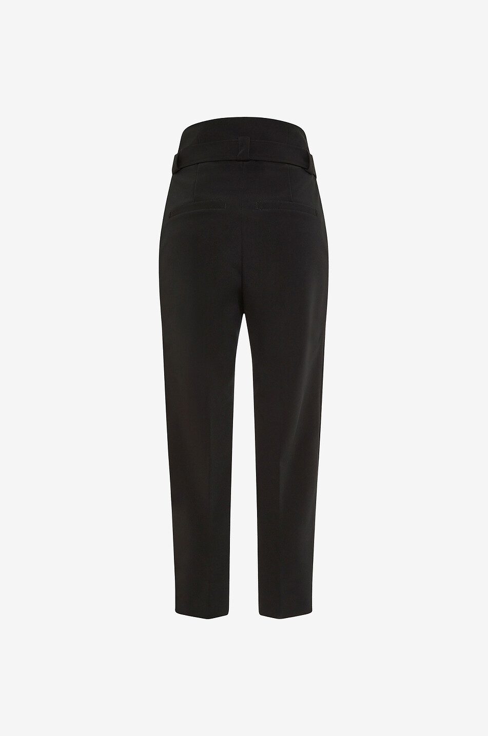 MAISON COMMON Karottenhose mit hoher Taille aus Cady Damen SCHWARZ 2