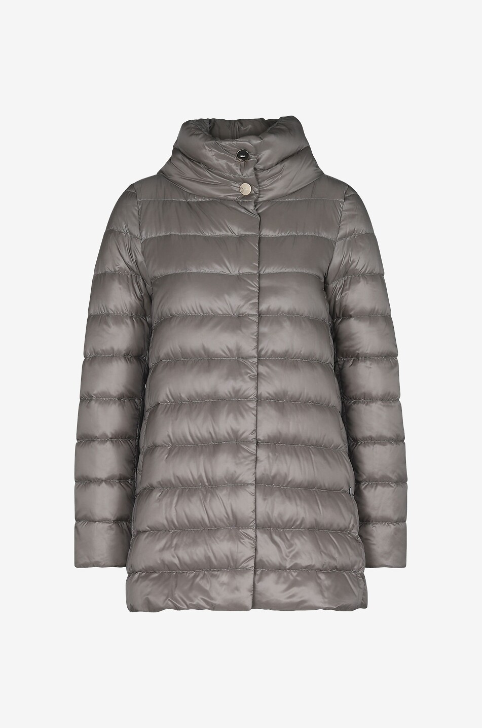 HERNO Amelia A-shape nylon down jacket Women LIGHT GREY 1