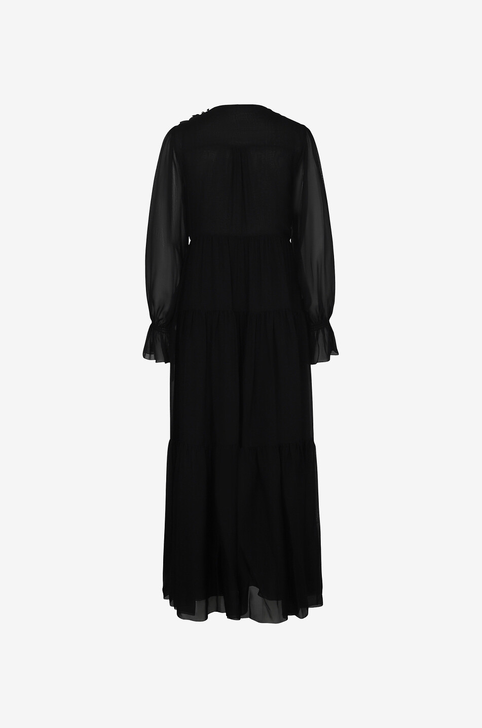 DOROTHEE SCHUMACHER Robe longue en mousseline de soie Love Of Lightness Femme NOIR 2