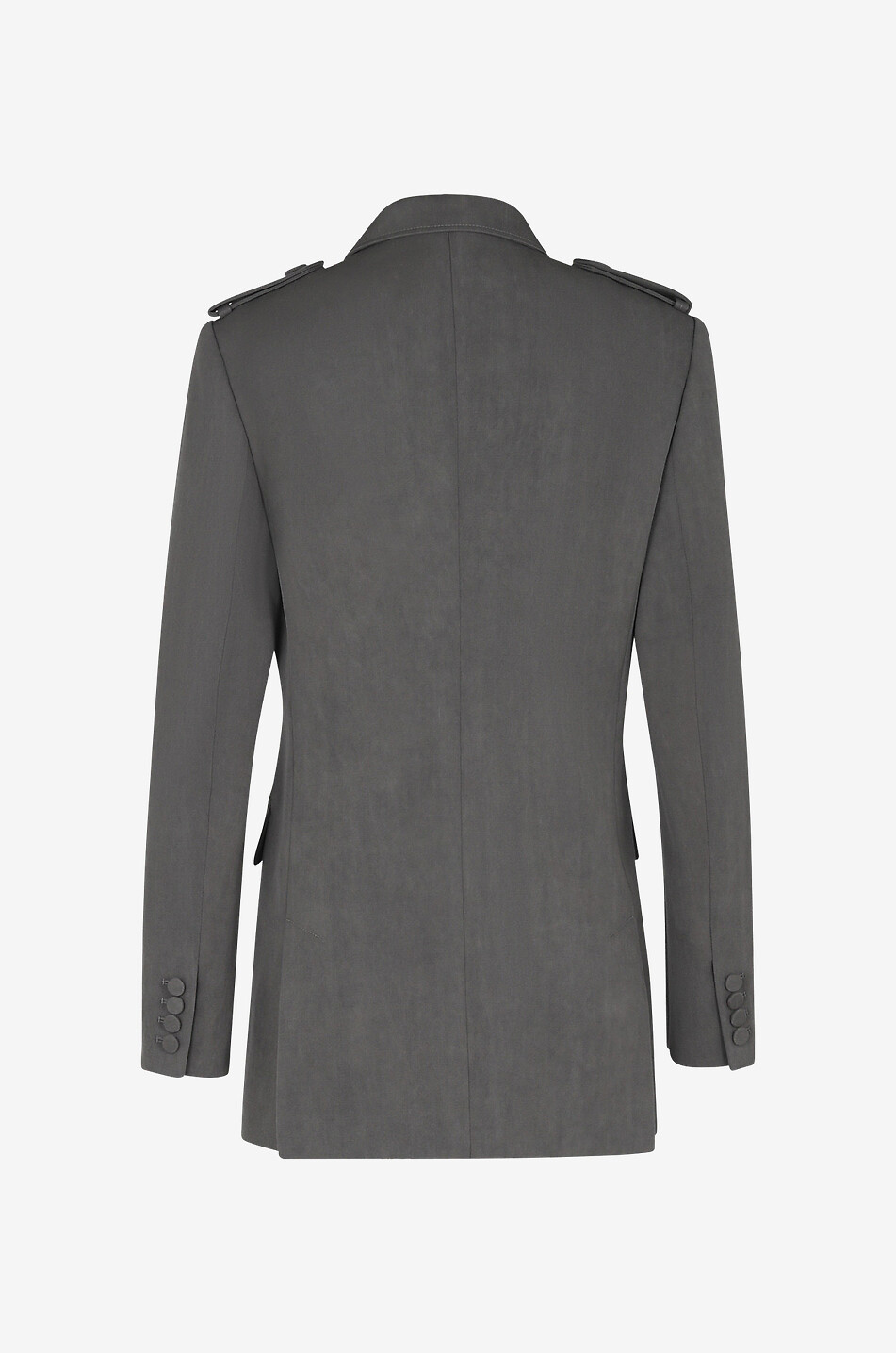 Blazer à boutonnage double en laine vierge à pattes