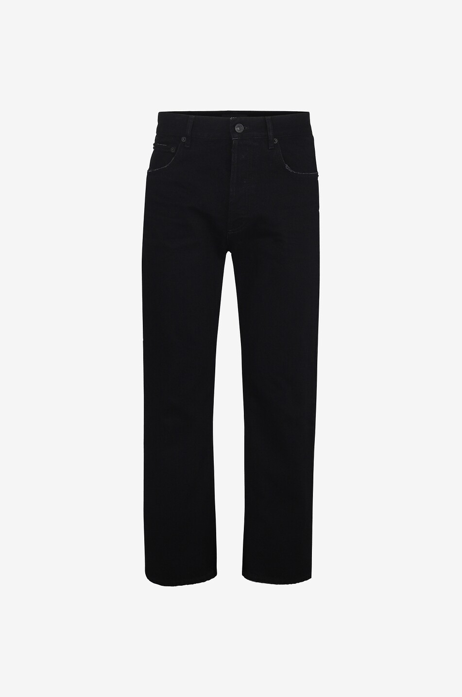 Ausgefranste verkürzte Jeans aus japanischem Denim Slim Fit