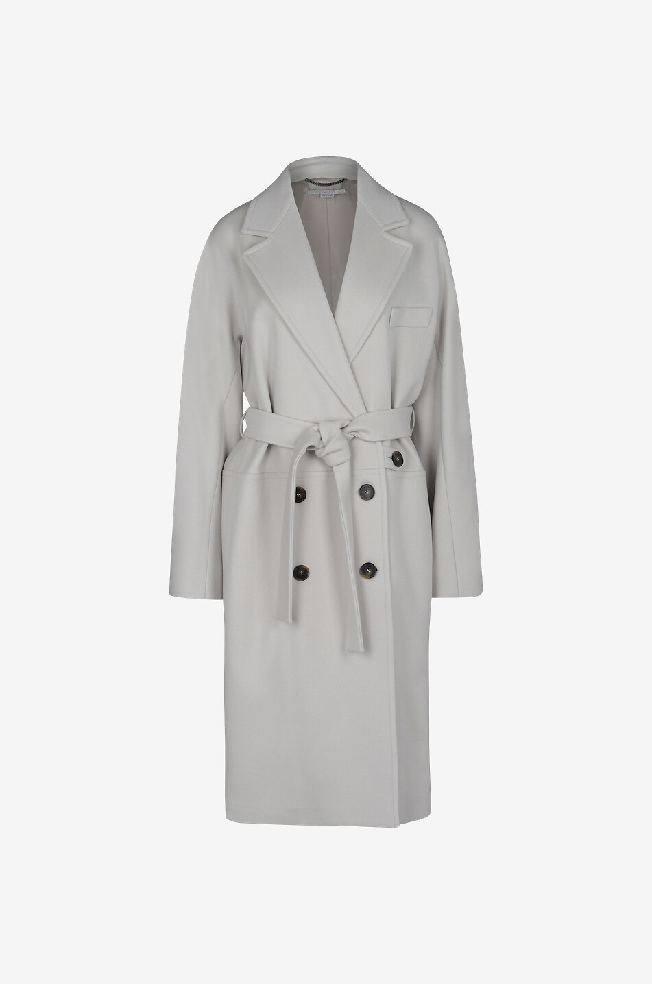 Doppelreihiger Dreiviertel-Mantel aus Schurwolle